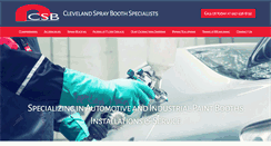 Desktop Screenshot of clevelandspraybooth.com